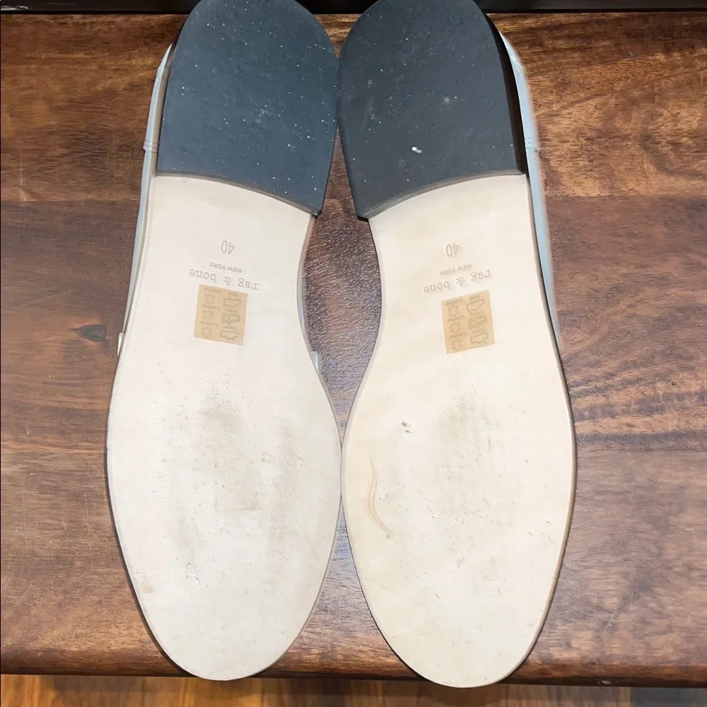 New in Box White Leather Women's Loafers